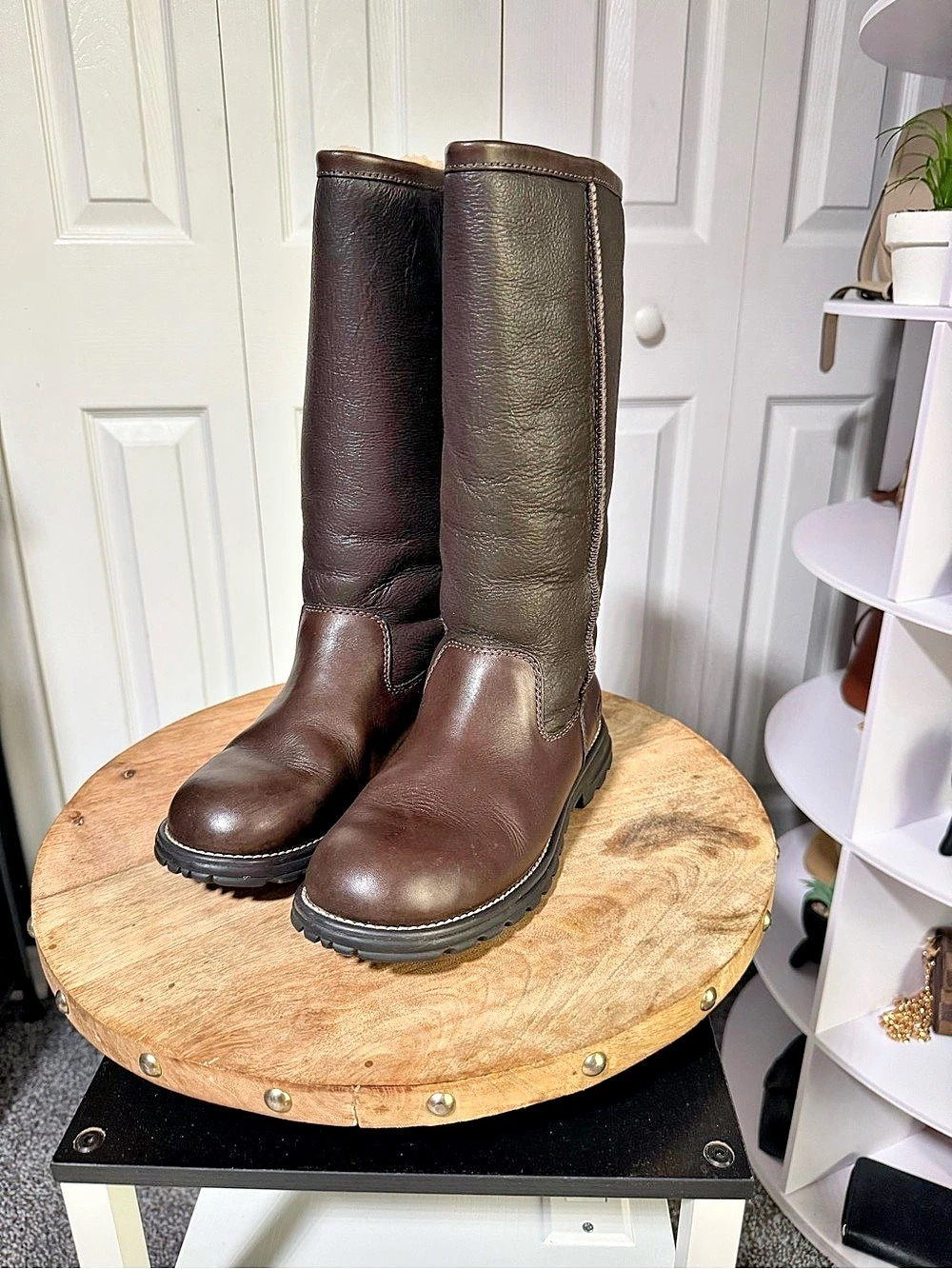 UGG Brooks Tall Boot Leather Brown US 7